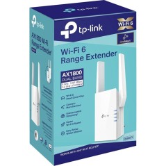 TP-Link RE605X OneMesh WiFi 6 Extender - AX1800 Dual Band Repeater for Seamless Connectivity & Fast Speeds - 6935364030582